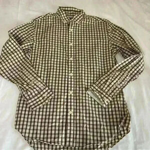 Banana Republic Shirt Men’s Size Medium Plaid Slim Fit Soft Wash Long Sleeve